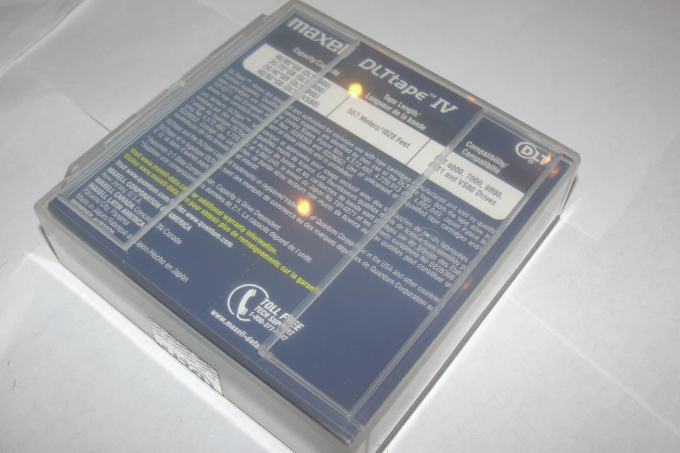 8 Maxell DLT-IV 40 GB DLT Tapes 183270 1/2" Tape Cartridge Made in Japan - Image 3 of 4