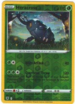 Heracross 8/189 Astral Radiance Reverse Holo Common Pokémon TCG
