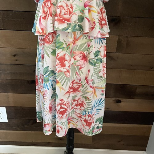 Nuevo con etiquetas Traje de Baño Grande Lucky Brand Cubierta Floral G7.15 - Imagen 2 de 9