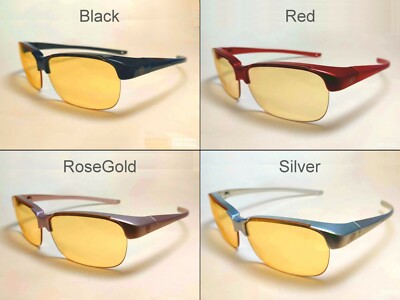 Fitover Blue Light Blocking Glasses for Reading Computer Golfing,LensTint Amber 