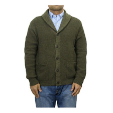 Polo Ralph Lauren Heavy Shawl Neck Cardigan Sweater - Green Heather