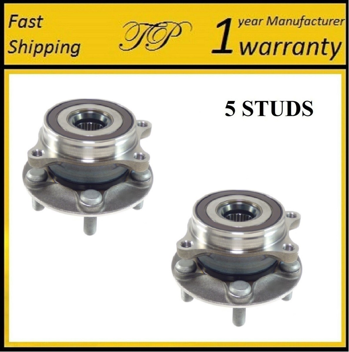 2PCS Front Left & Right Wheel Hub Bearing Assembly For Toyota Prius 2010-2015 – TINVHY, 5x100mm