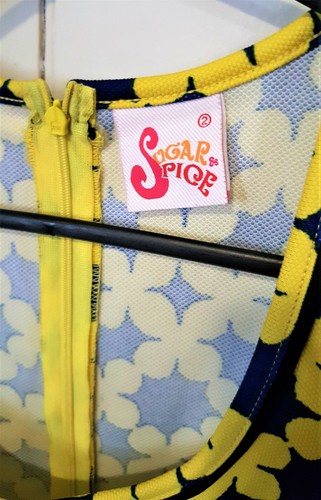 Sugar & Spice 60's Vintage Style Cocktail "Twiggy" "Mod" Dress - Size 6 AU 2 US - Picture 2 of 4