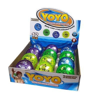 12 Led Kinder Licht Leucht Yoyo Jojo Yojo Yoyos Geburtstage Spielzeug  Mitgebsel | Ebay