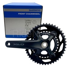 Shimano GRX Gravel Bike FC-RX600-2x11 Speed Crankset - 172.5mm 46/30T, Black