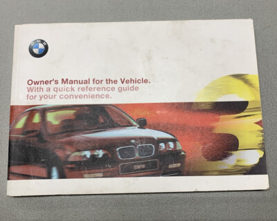 BMW E46 3-Series Owner's Manual Book Owners Guide 01410155476 | eBay