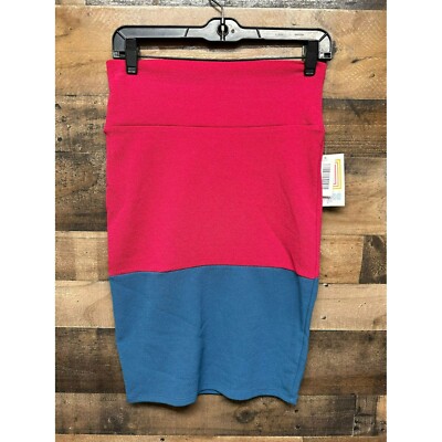 NWT Lula Roe Women's Cassie Colorblock Pencil Skirt Size X-Small