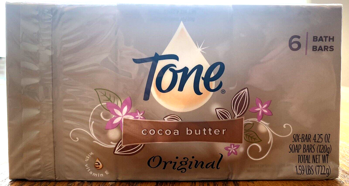 TONE SOAP 8 Large 4.25 OZ BARS ORIGINAL SCENT COCOA BUTTER