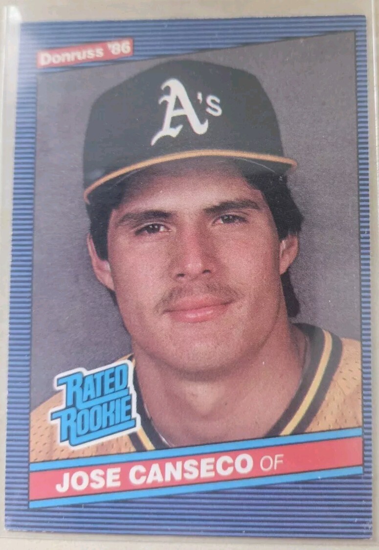 1986 Donruss - Rated Rookie #39 Jose Canseco (RC)