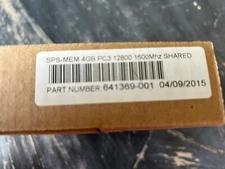 New HP 4GB SODIMM 1600MHz PC3-12800 Laptop Memory RAM