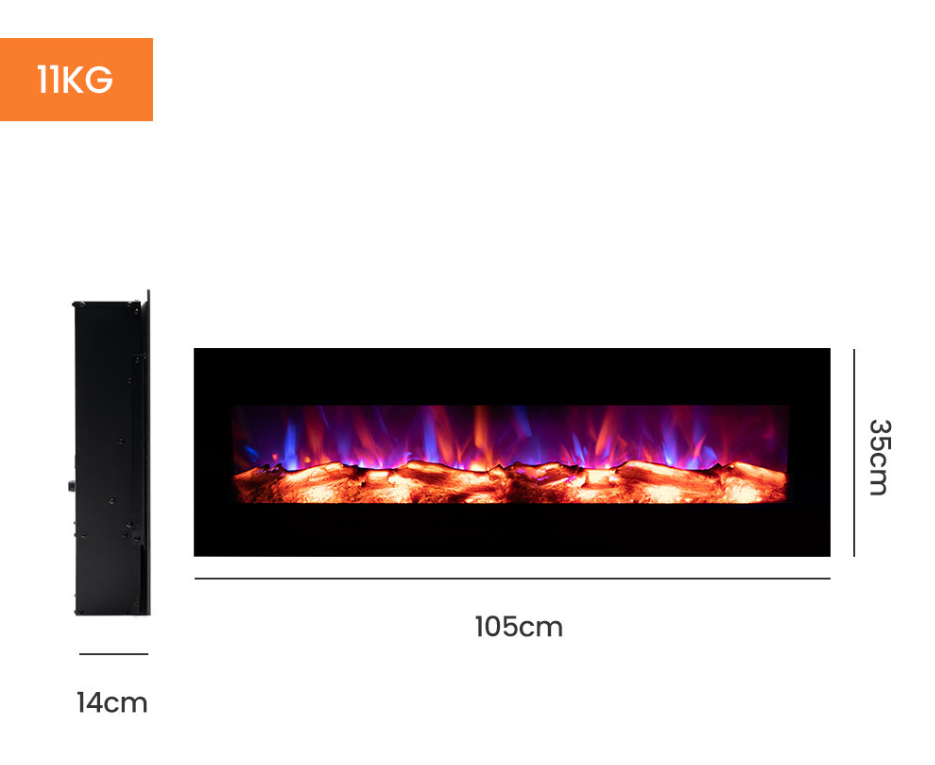 Wall Mounted Electric Fireplace eBay