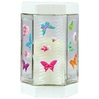Windlicht Glas Inkl. Tier Sticker Gartenlaterne Windlichter Kerzenglas Outdoor