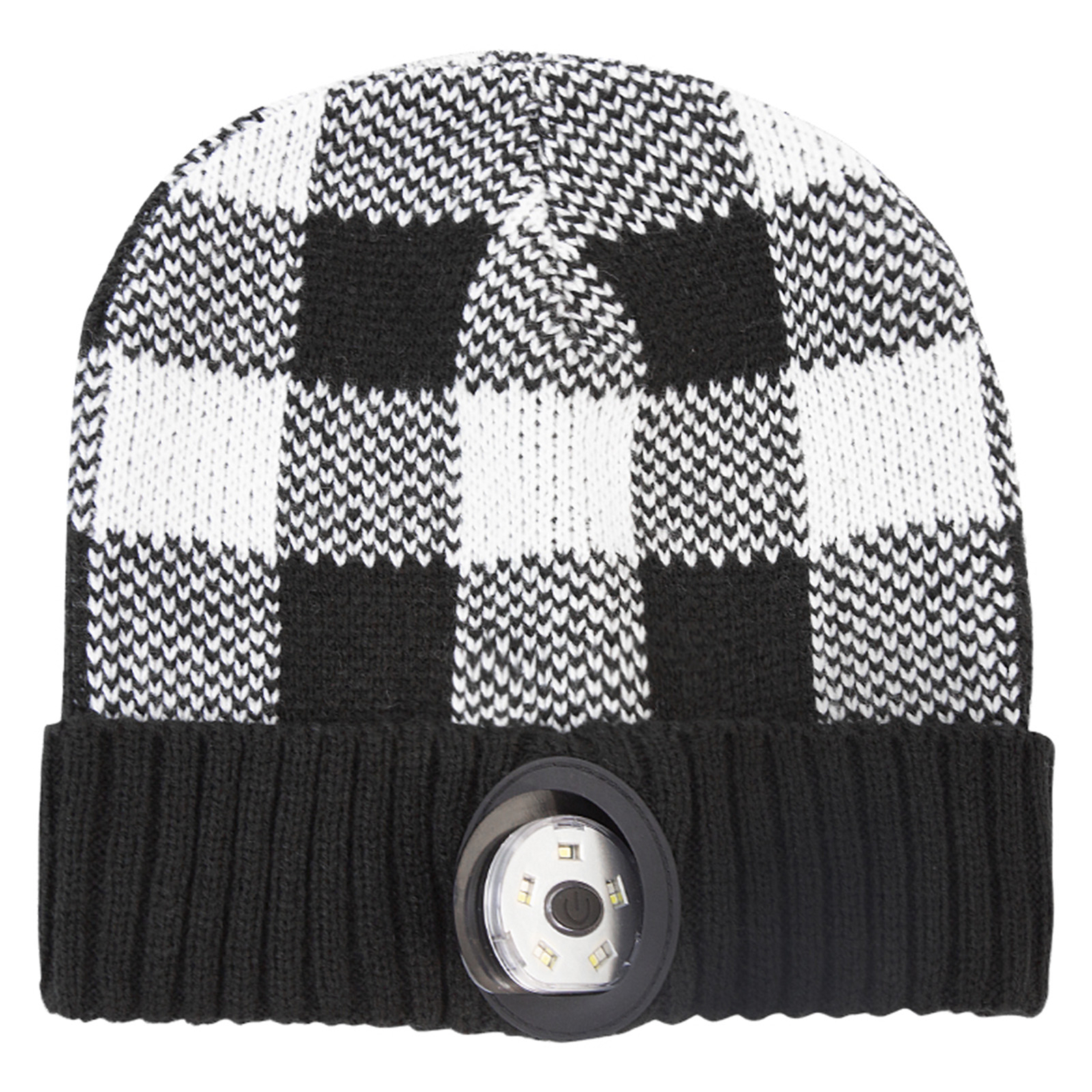 Unisex Headlamp Hat Thickened Night Lighting Cuffed Knitting Headlamp