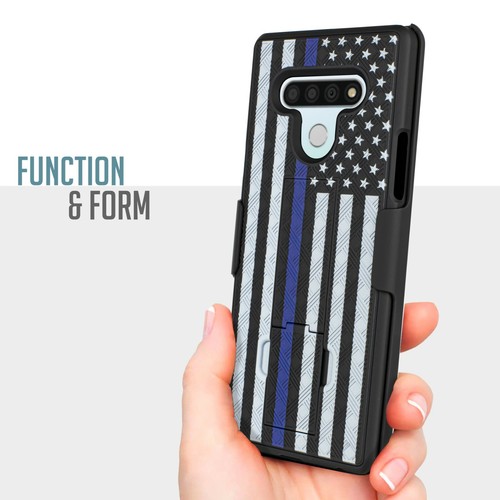 For LG Stylo 6 Holster Hybrid Phone Case Tempered Glass Armor Kickstand - Picture 15 of 16
