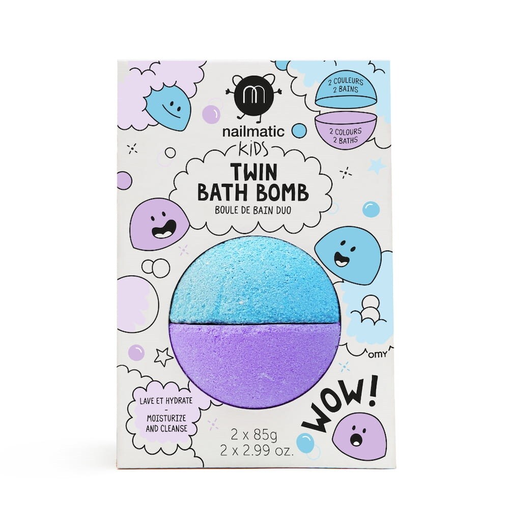 3760229895098 Бомбочка для ванны Nailmatic Kids Twin Bath Bomb предназначенная для использования в ваннах для детей 5090₽