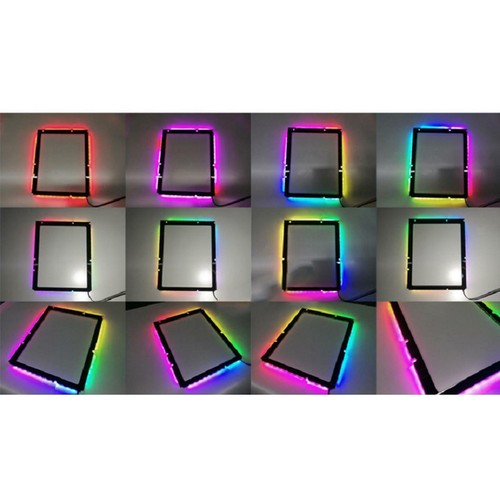 163x167mm ARGB Backplate Back Light Pad Lamp Strip for ITX Motherboard - Afbeelding 9 van 11