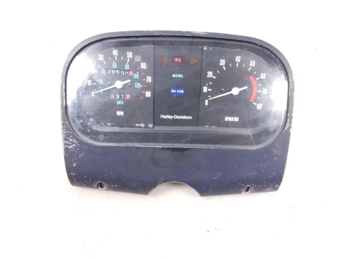 エル 1983 Harley FLHT FLHTC Electra Glide Speedometer Speedo Tach