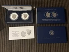 2024 Morgan And Peace Silver Dollar Reverse Proof Two Coin Set Original BOX COA