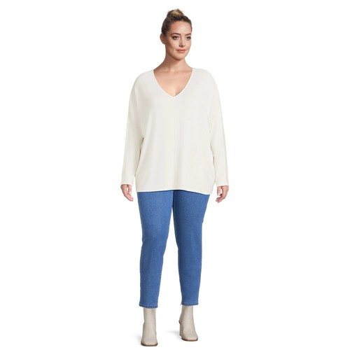 JMS Just My Size Plus Size Pull-On Stretch Jeggings Size 4X MEDIUM STONE BLUE - Picture 4 of 5