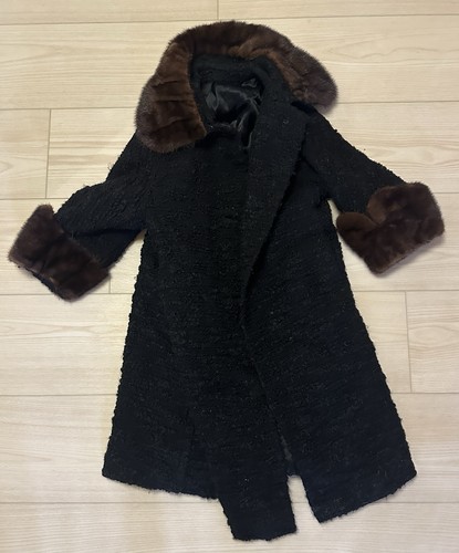 Victorian 1860s Lady’s Coat With Fur Cuffs & Collar, Civil War Reenactment Wear