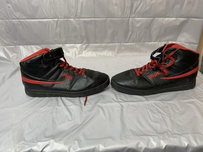 Men s Fils Basketball Shoes Size 13black And Red No Years