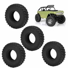 4Pcs Micro Crawler Tires Soft Rubber Wheel Upgrade Part For Axial SCX24 1/24 RC