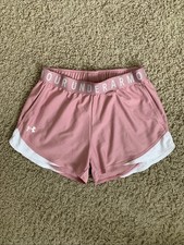 Under Armour Play Up 2.0 mauve Women  s size small Heatgear athletic shorts