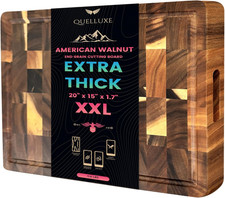  1.7" Extra Thick  Large 20"x15" American Black Walnut Wood End Grain Cutting