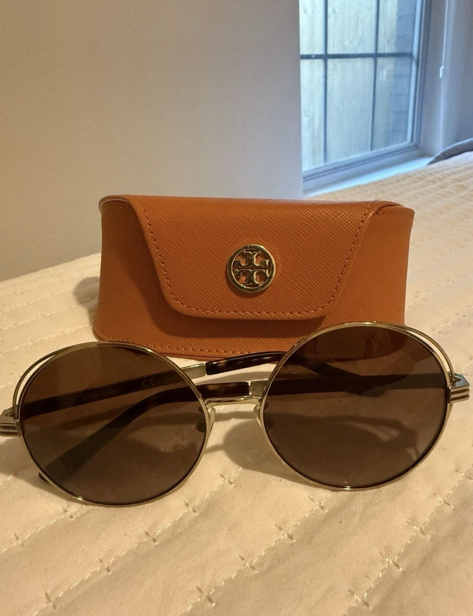 Tory Burch Gold Brown Sunglasses for Women for sale | eBay display picture 2