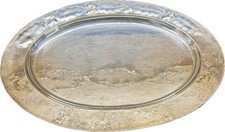 Grande Piatto Ovale In Silver plated Brandimarte