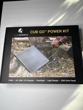 Lion Energy Cub Go Power Kit 120Wh Portable Power Station 20W Solar Panel