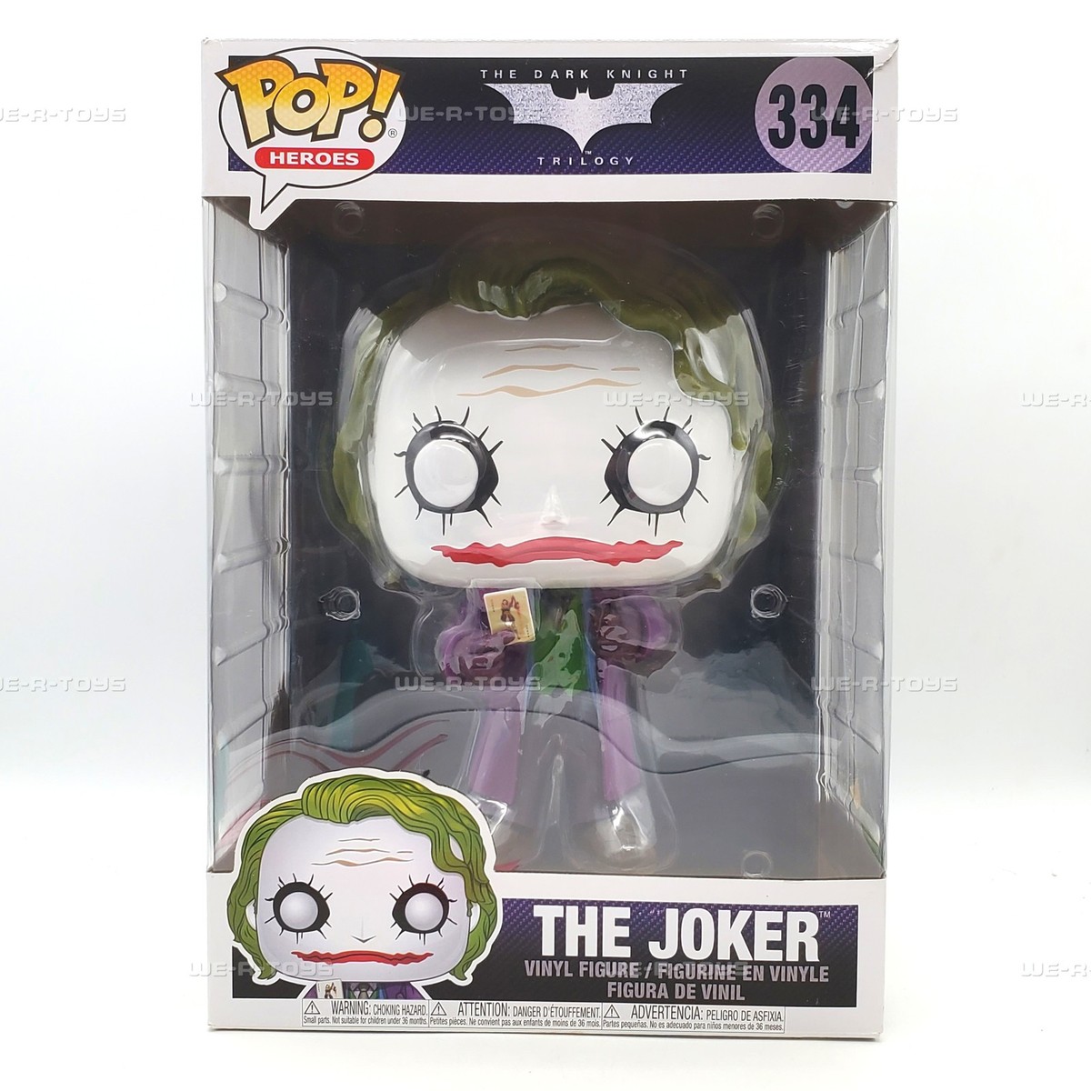 Funko POP Heroes The Dark Knight Trilogy The Joker 334 Jumbo Vinyl