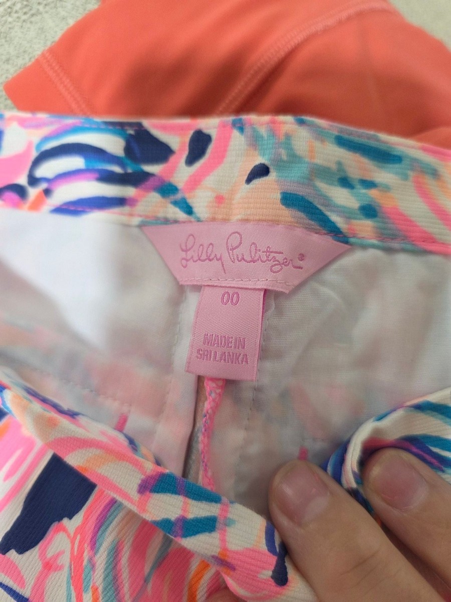 Lilly Pulitzer Magnolia Scalloped Shorts, Pelican Pink Head In The Sand Print, 0 View 3