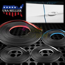 Chrome Door Edge Guard Molding Trim Rubber Seal Strip Scratch Protector Cover