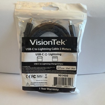 VisionTek USB-C To Apple Cable 2 Meters NEW