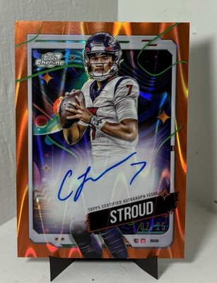 2024 Topps Cosmic Chrome CJ Stroud Auto 7/25 Jersey Match