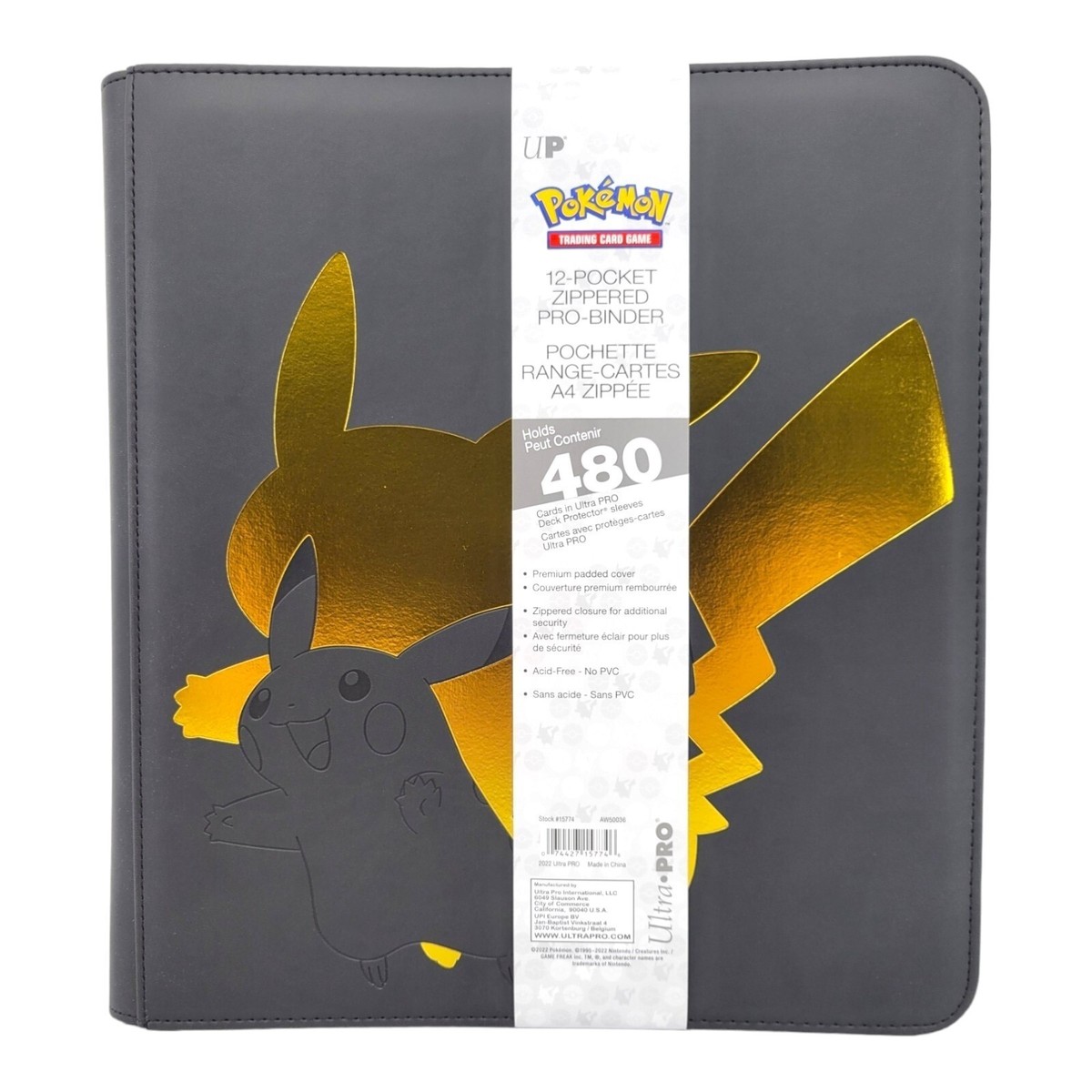 Ultra Pro Pokemon TCG Binder Elite Series Pikachu 12 Pocket