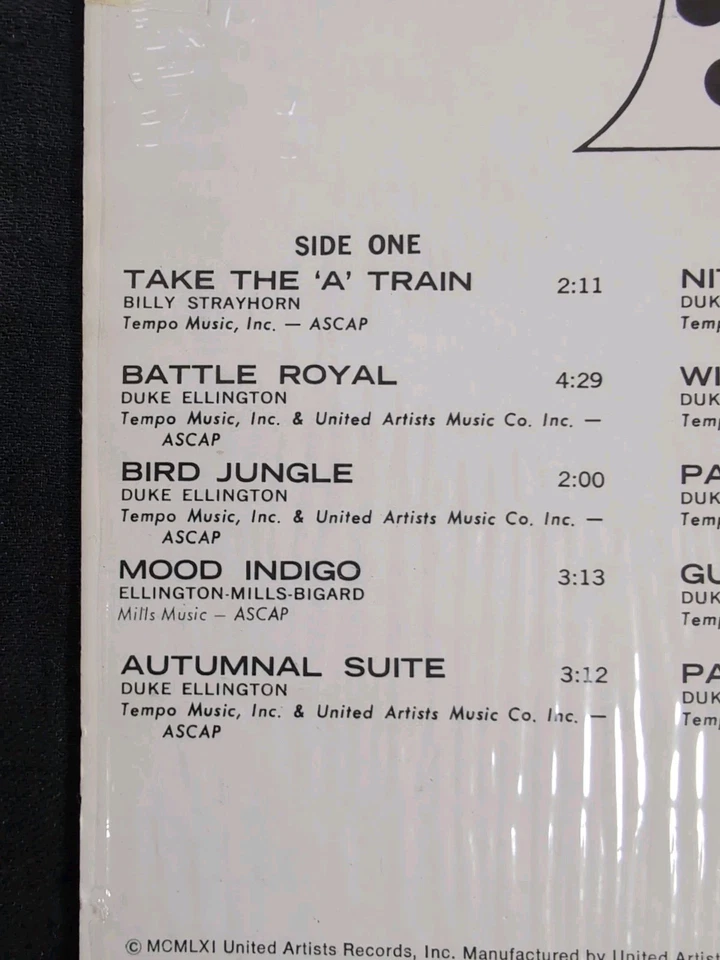 DUKE ELLINGTON Paris Blues LP 1961 LOUIS ARMSTRONG In Shrink Import P500 - Image 4 of 4