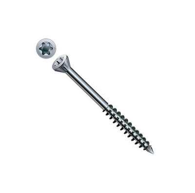 SPAX SeKo T-STAR plus 3,5 × 55 mm Bodenbelagschraube - WIROX Weißzink, 500er Pack