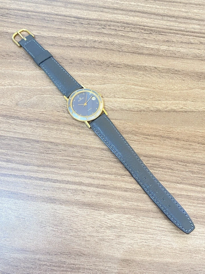 Edox Watch Quartz Swiss Made Vintage Unisex Watch Blue Dial Case size 31mm - Image 4 of 4