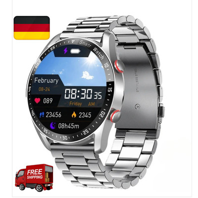 Bluetooth Smartwatch Herren Damen Blutdruckmessung ECG + PPG Fitness Android iOS