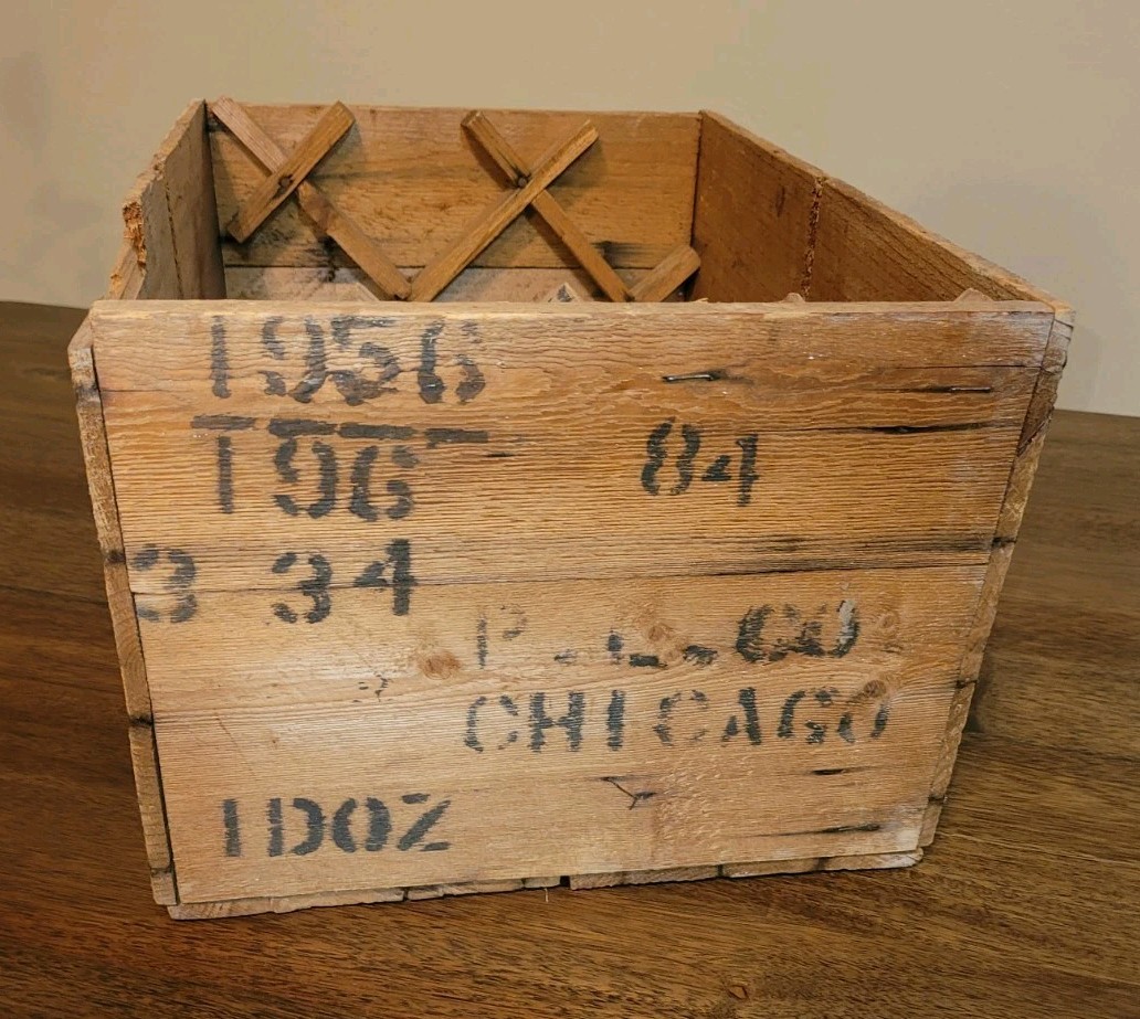 RARE Scotch Whisky Box Wooden Crate GLENDRONACH BLUE LABEL Huntley