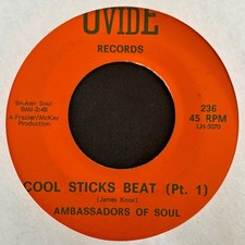 Ambassadors of Soul 1968 Soul 45 on Ovide ~ Cool Sticks Beat ~ Hear