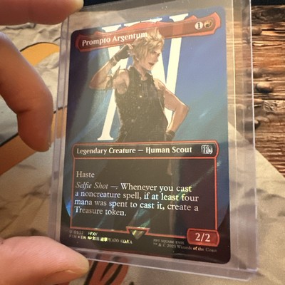 MTG Prompto Argentum (Borderless) (Surge Foil) Final Fantasy Foil #0532 |  eBay