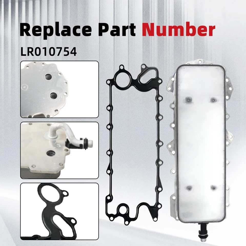 Высококачественный масляный радиатор двигателя с прокладкой для Jaguar XE XF XJ XK F-Pace F-Type - Изображение 3 из 4