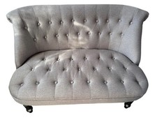 Small Grey 2-Seater Sofa/ Love Seat
