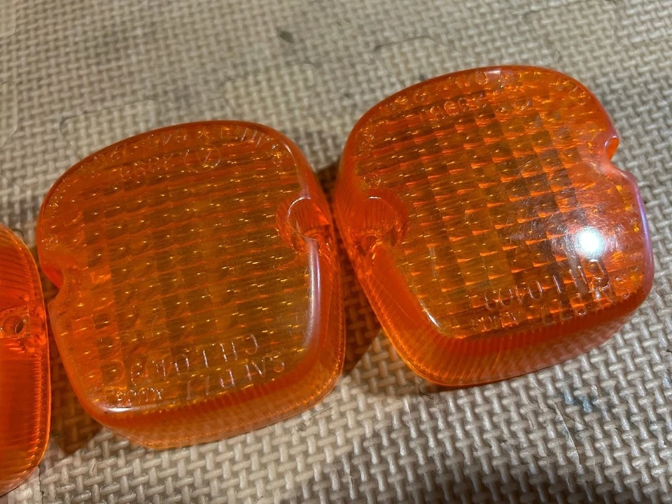 Juego de lentes de señal de giro originales Honda XL250S 3 piezas 33402-428-671 NOS Foto 4 de 4