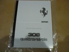 Ferrari 308 4 Valve Handbook/ Owners Manual  (NEW) - P/N 95990043
