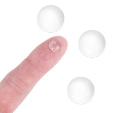 4Pcs Diameter 8mm Flat Convex Lens, Height 3mm Acrylic Optical Lens