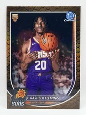 2025-26 Bowman Basketball Chrome Rasheer Fleming RC Reptilian Refractor